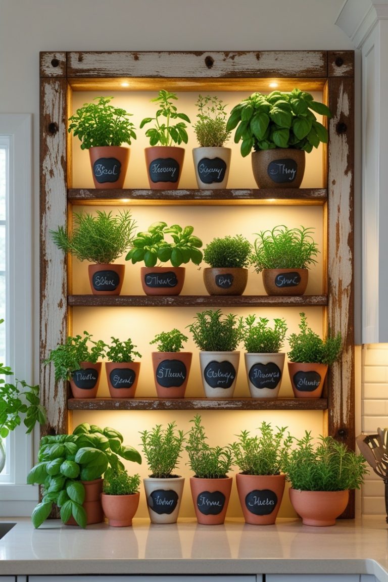 21 Creative Indoor Herb Garden Wall Ideas