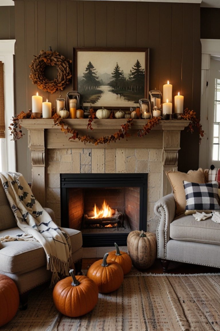 π 21 Cozy Vintage Fall Home Decor Ideas